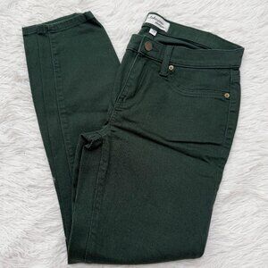 Women Lakeview Denim Straight Leg Jeans High Rise in Dark Teal Size 28